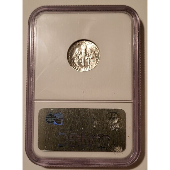 1954 S Roosevelt Dime MS66 FT NGC - Picture 2 of 4